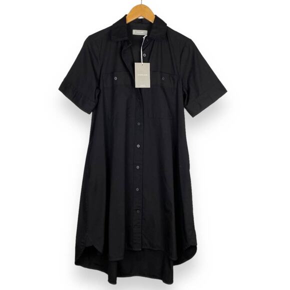 Everlane Daytripper Shirt Dress Size XS Oversized Black Button Down Minimalist - Picture 2 of 13